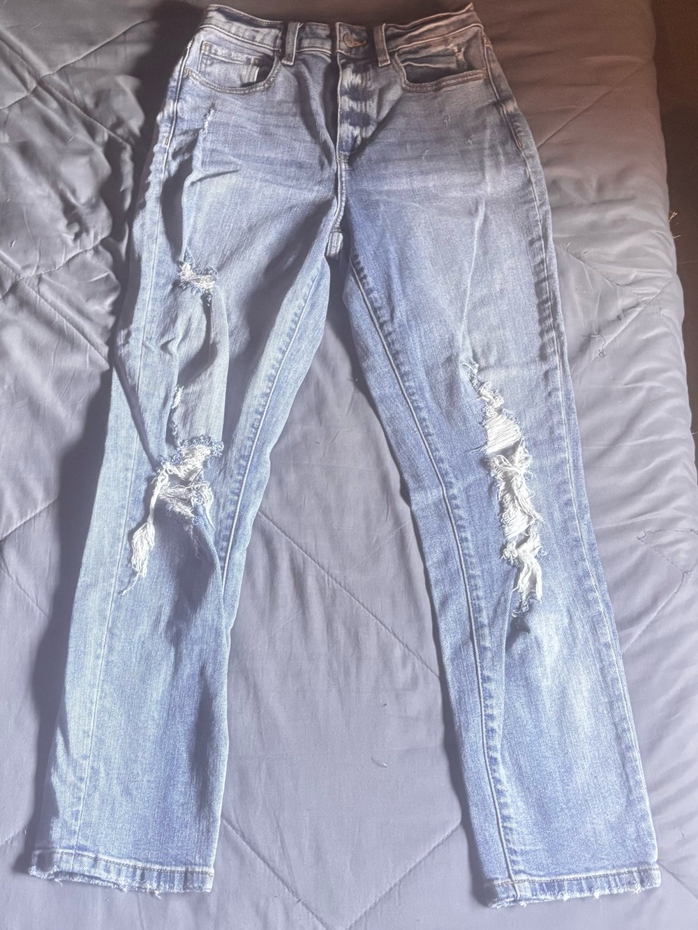 Classic Distressed Women's Blue Jeans willow & root size 25